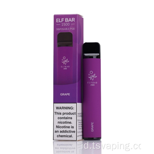 Hot Disposable Vape 1500 Puffs Portable Multible Fruity